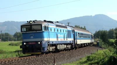 ‘Duikbril' diesellocomotieven in Tsjechië & Slowakije 