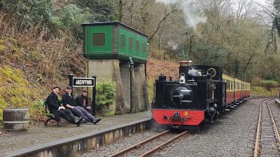 Steam on the Vale of Rheidol Museum Railway in Wales