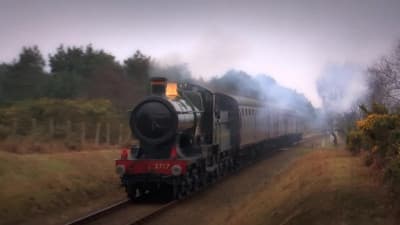 The British 3717 steam locomotive ‘City of Truro’ in action