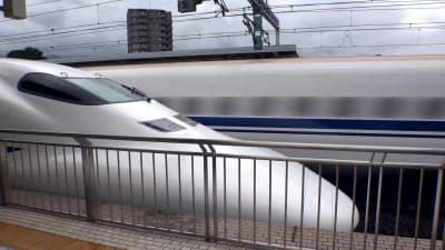 Travelling fast with the Shinkansen train