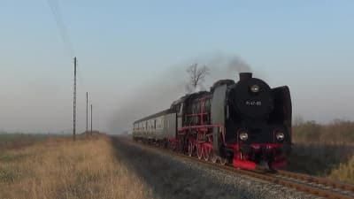 T47-65 steam locomotive back on the rails