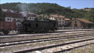 Part 6: Steam locomotive 940 041 maneuvering in Roccaraso