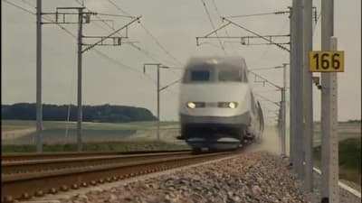 TGV Atlantique sets a new world record: 515.3 km p/h on 18 May 1990