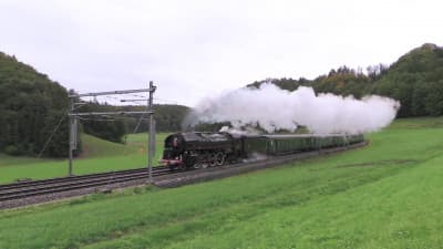 The French Mikado 141 R 1244 in the West of Switzerland