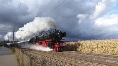 Historic trains in action on 10 October 2020