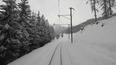 Cab ride Klosters - Davos Dorf in the snow - March 2021