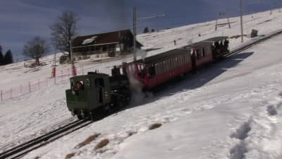 With full steam up the Mount Rigi
