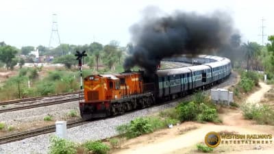 Heavy smoking diesel locomotives